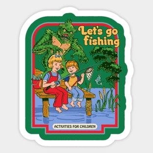 Let's Go Fishing Sticker